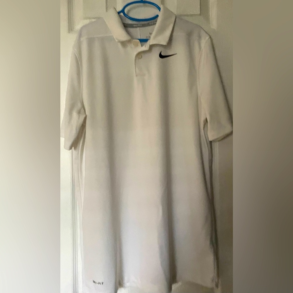Boy’s Nike Golf Polo Shirt- White, XL